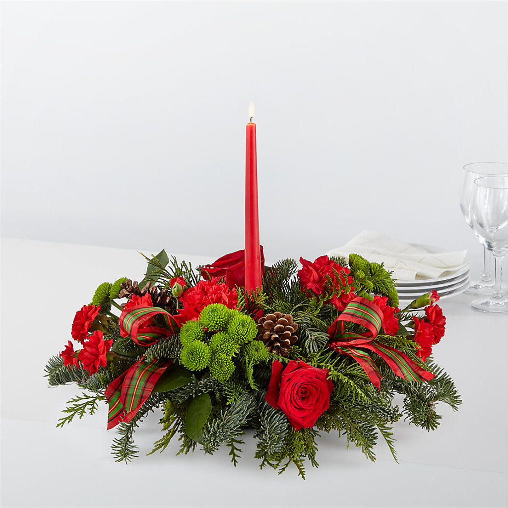 By the Candlelight Centerpiece – The Flower Basket, Hickory NC