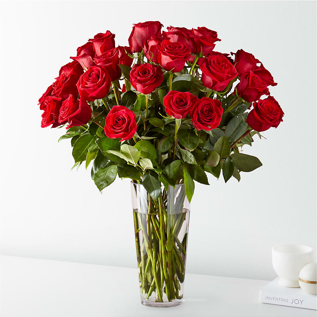 Long Stem Red Rose Bouquet – The Flower Basket, Hickory NC