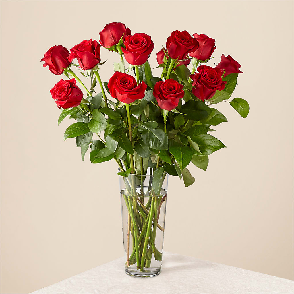 Long Stem Red Rose Bouquet – The Flower Basket, Hickory NC