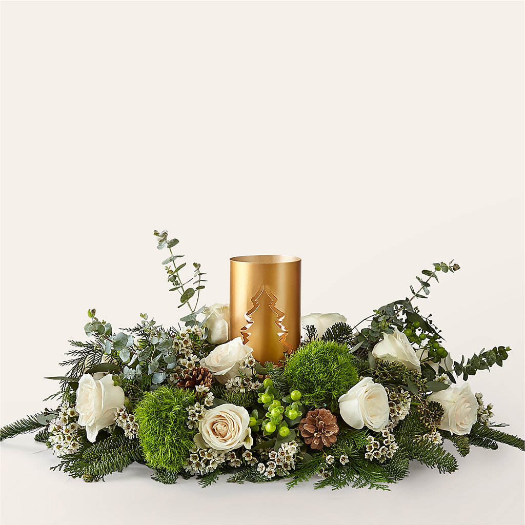 Chestnuts Roasting Centerpiece – The Flower Basket, Hickory NC
