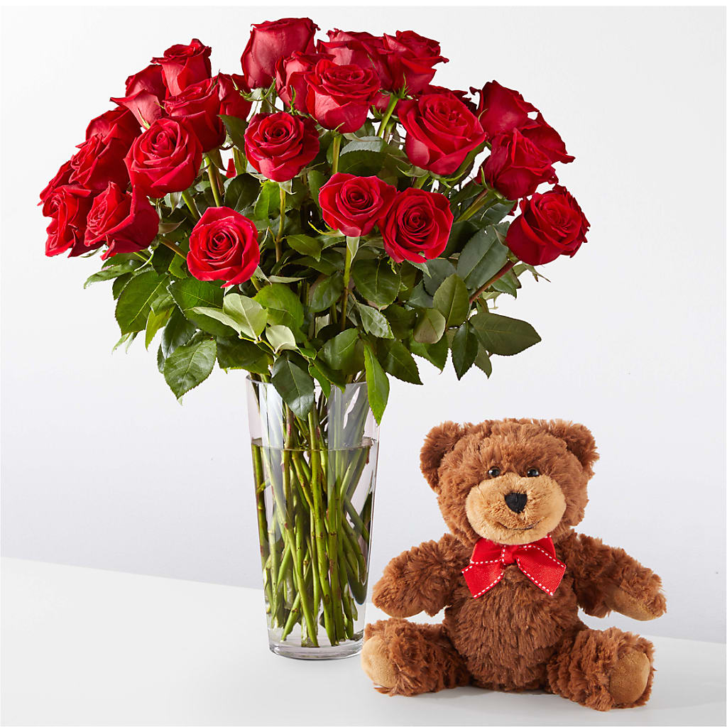 Romantic Long Stem Red Rose Bouquet Bundles – The Flower Basket, Hickory NC