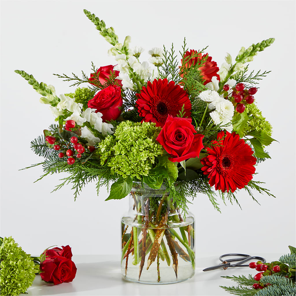 Merry Moment Bouquet – A Florist Original – The Flower Basket, Hickory NC