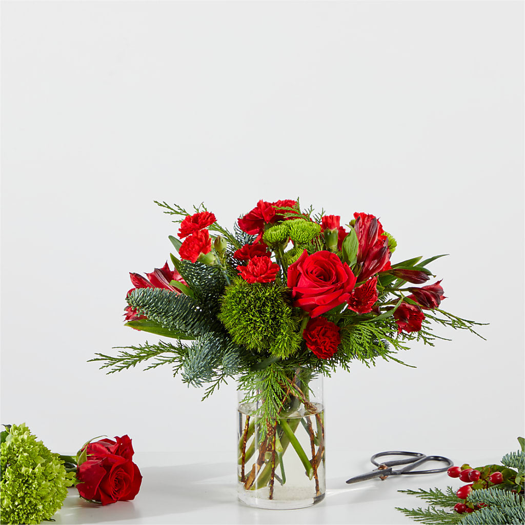 Merry Moment Bouquet – A Florist Original – The Flower Basket, Hickory NC