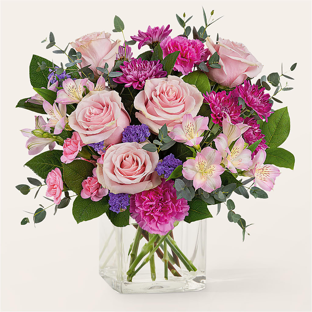 Rosy Radiance Bouquet – The Flower Basket, Hickory NC