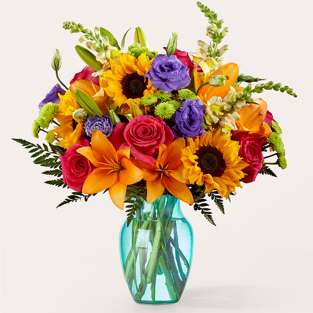 Double Rainbow Bouquet – The Flower Basket, Hickory NC
