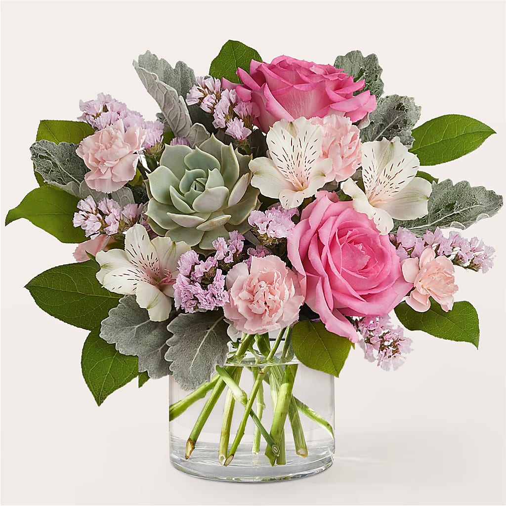 Dusty Rose Bouquet – The Flower Basket, Hickory NC
