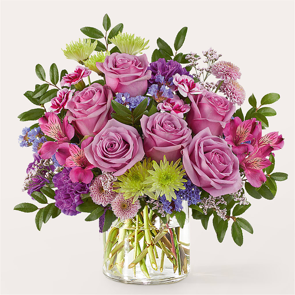 Glass Half Full Bouquet – The Flower Basket, Hickory NC