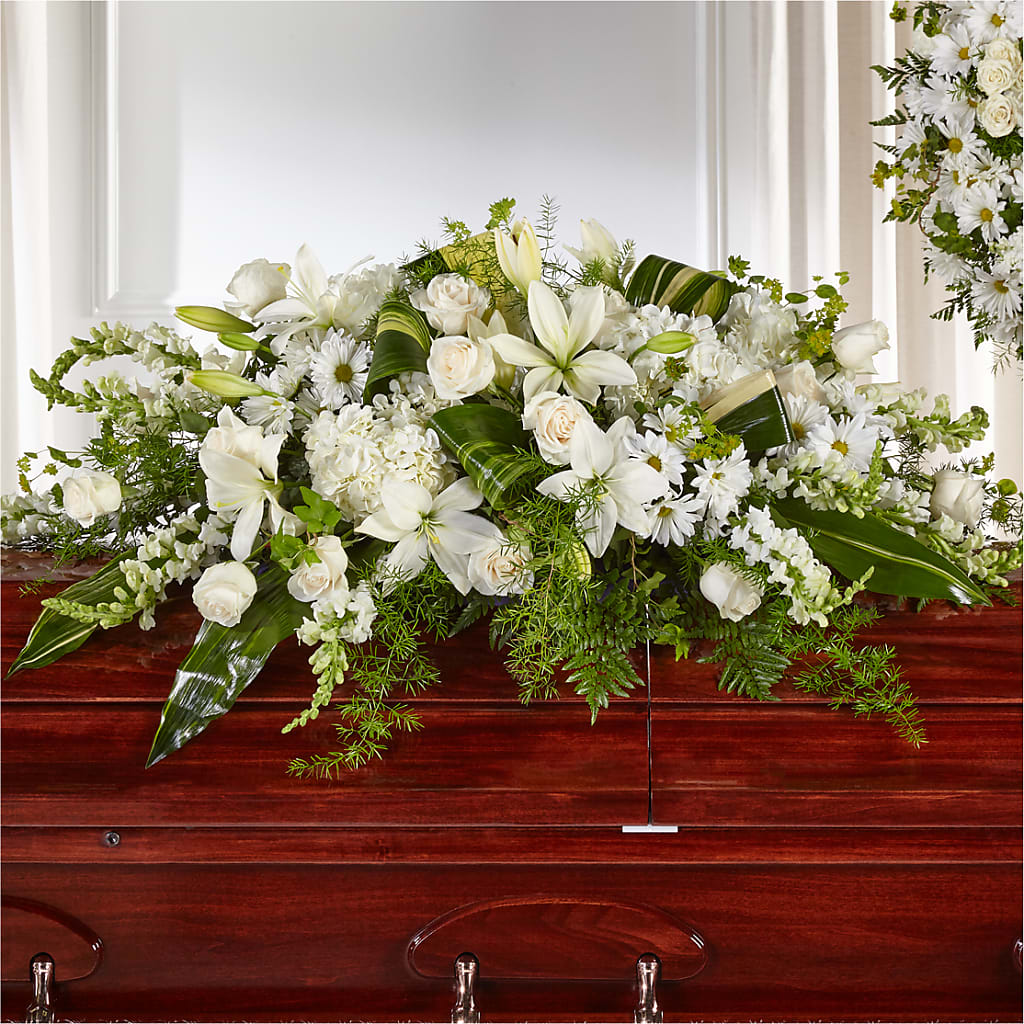 Abundance Casket Spray – The Flower Basket, Hickory NC