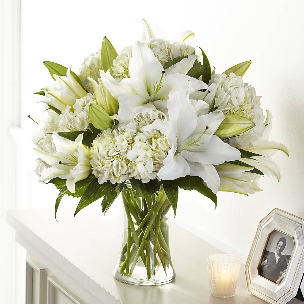 Compassionate Lily Bouquet – The Flower Basket, Hickory NC