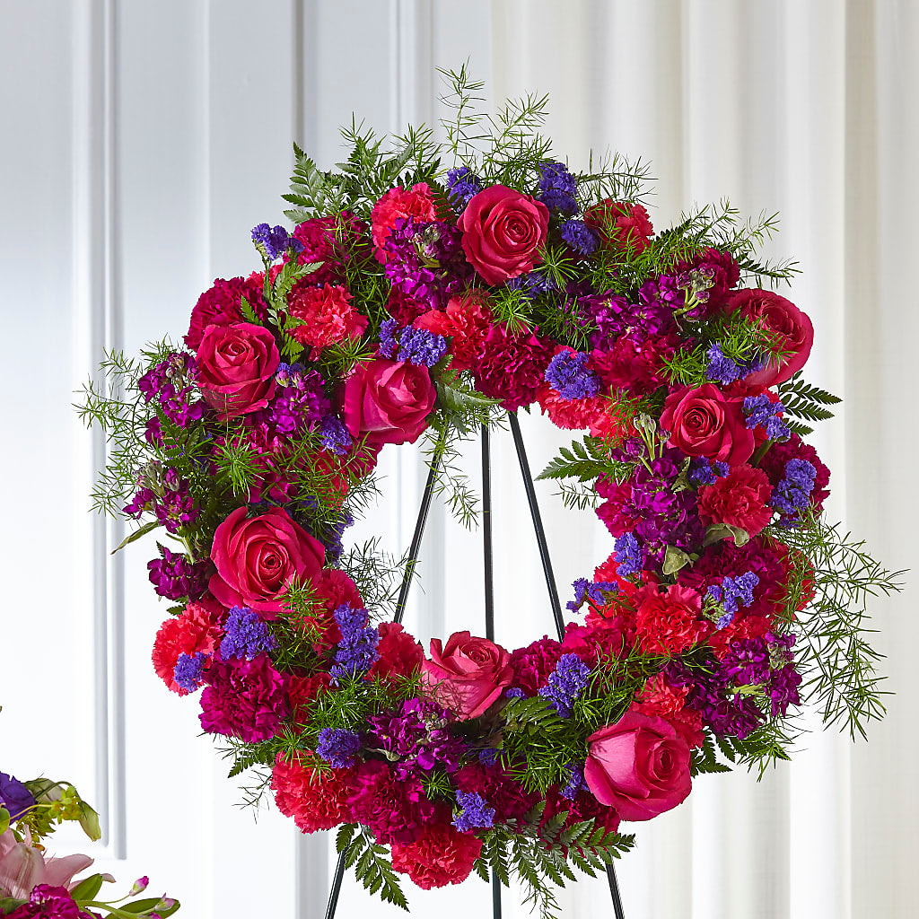 Calming Colors Wreath – The Flower Basket, Hickory NC