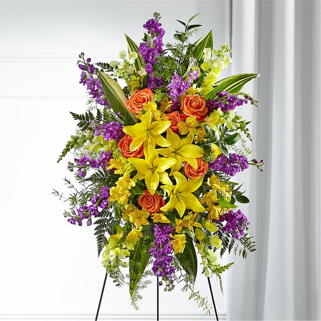 Thoughtful Prayers Standing Spray – The Flower Basket, Hickory NC