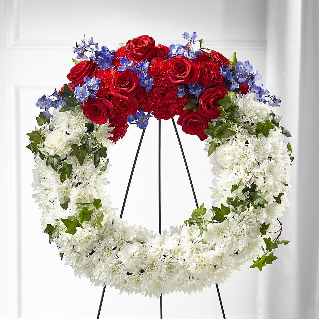 Patriotic Passion Wreath – The Flower Basket, Hickory NC