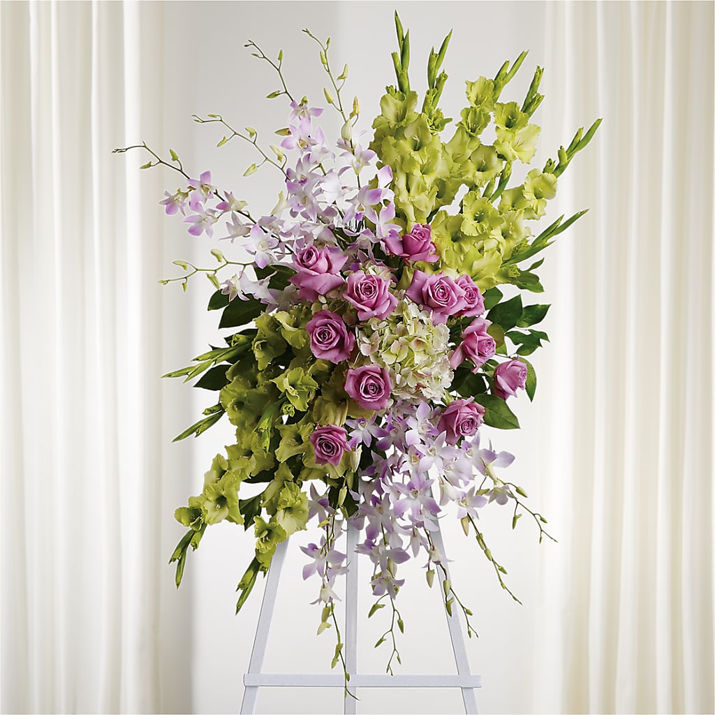 Lasting Legacy Standing Spray – The Flower Basket, Hickory NC