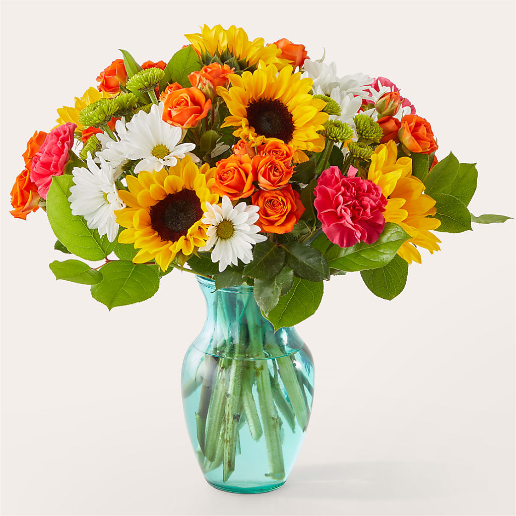 Sun-drenched Blooms Bouquet – The Flower Basket, Hickory NC