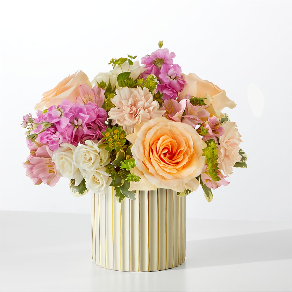 Paradise Bouquet with Ivory Vase – The Flower Basket, Hickory NC