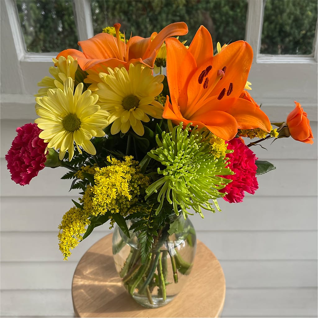 Bold & Bright – A Florist Original –  The Flower Basket, Hickory NC
