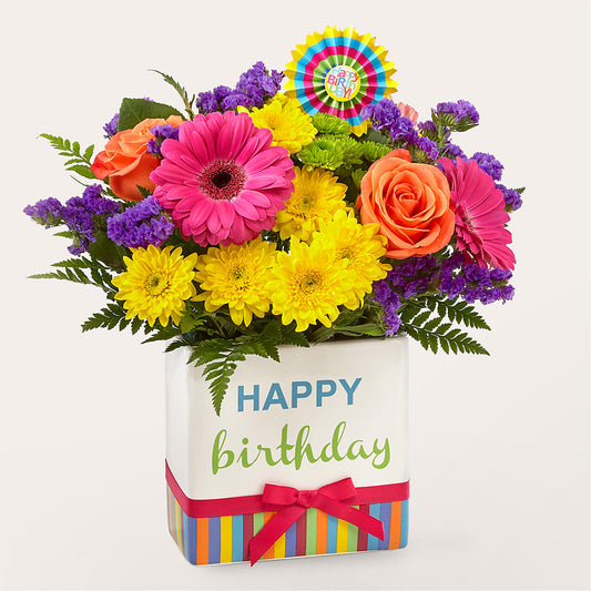 Birthday Brights Bouquet –  The Flower Basket, Hickory NC