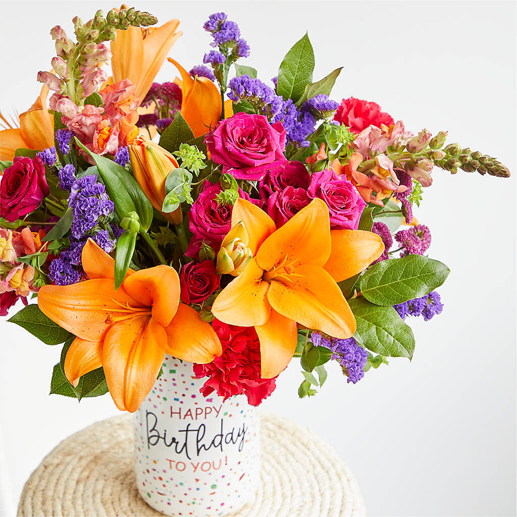 Birthday Palooza Bouquet –  The Flower Basket, Hickory NC