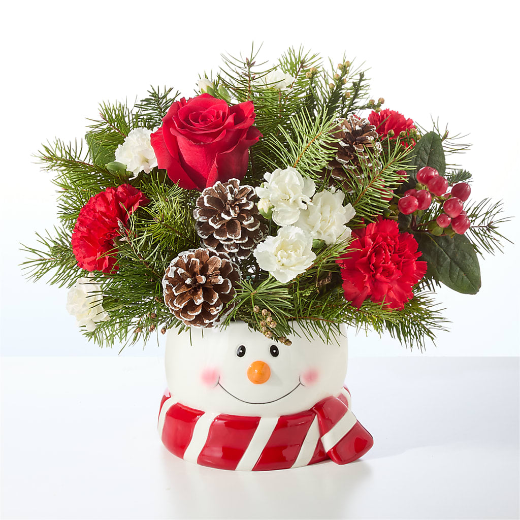 Jolly Snowman Bouquet –  The Flower Basket, Hickory NC