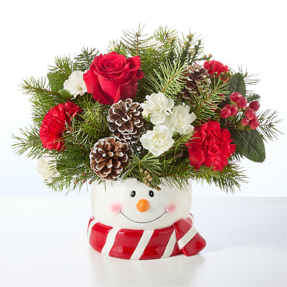 Jolly Snowman Bouquet –  The Flower Basket, Hickory NC