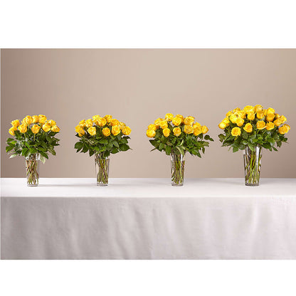 Long Stem Yellow Rose Bouquet –  The Flower Basket, Hickory NC
