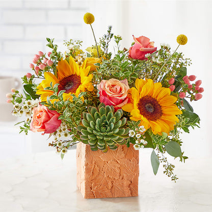Sunflower Season Bouquet –  The Flower Basket, Hickory NC