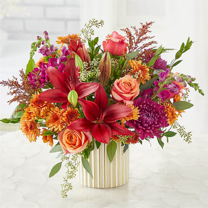 Burgundy Landscape Bouquet –  The Flower Basket, Hickory NC