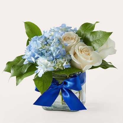 Sky Blue Delight Bouquet –  The Flower Basket, Hickory NC