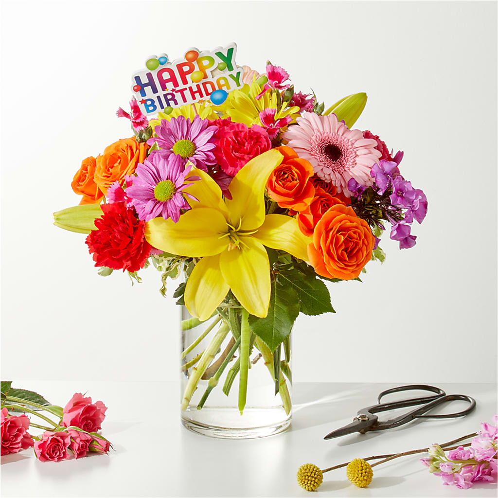 Cue the Confetti - A Florist Original –  The Flower Basket, Hickory NC