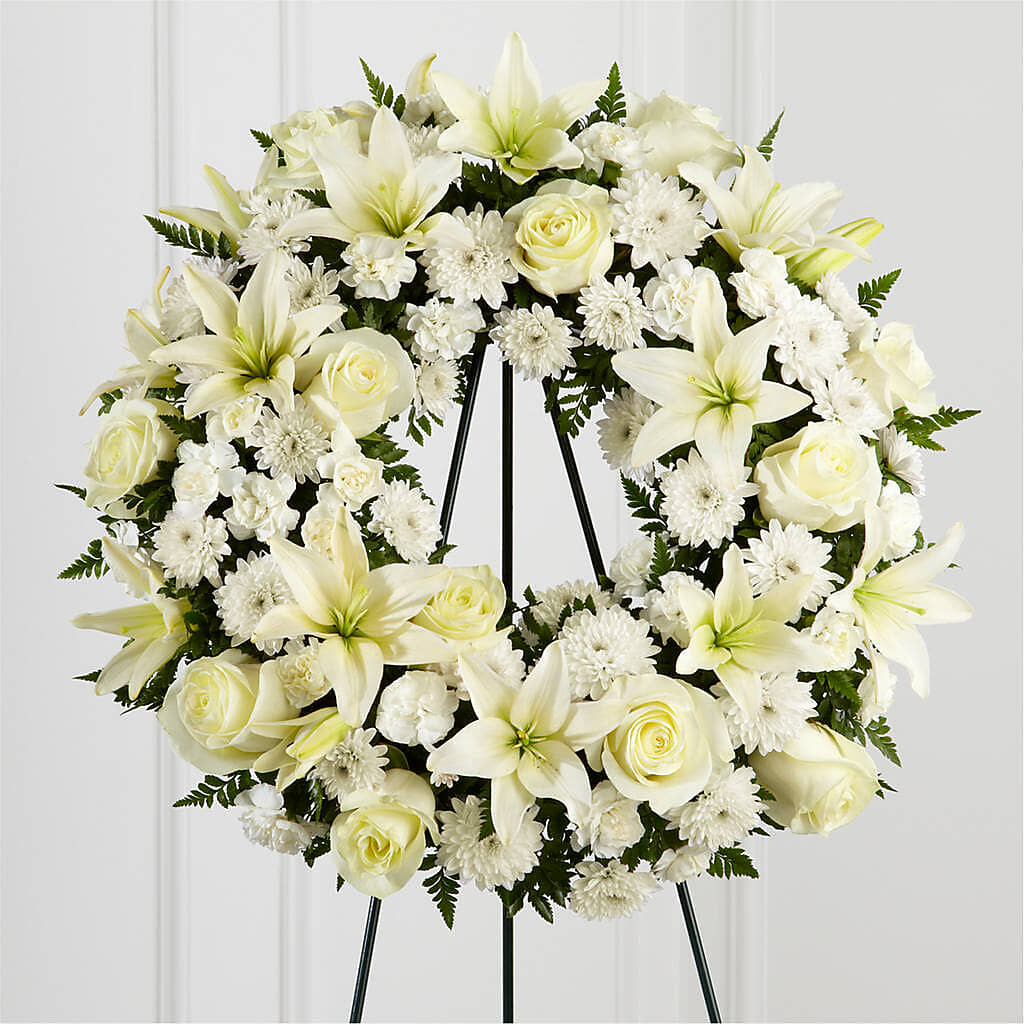 Treasured Tribute Wreath –  The Flower Basket, Hickory NC