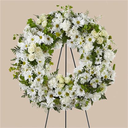Faithful Wishes Wreath –  The Flower Basket, Hickory NC