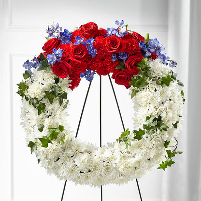 Patriotic Passion Wreath –  The Flower Basket, Hickory NC