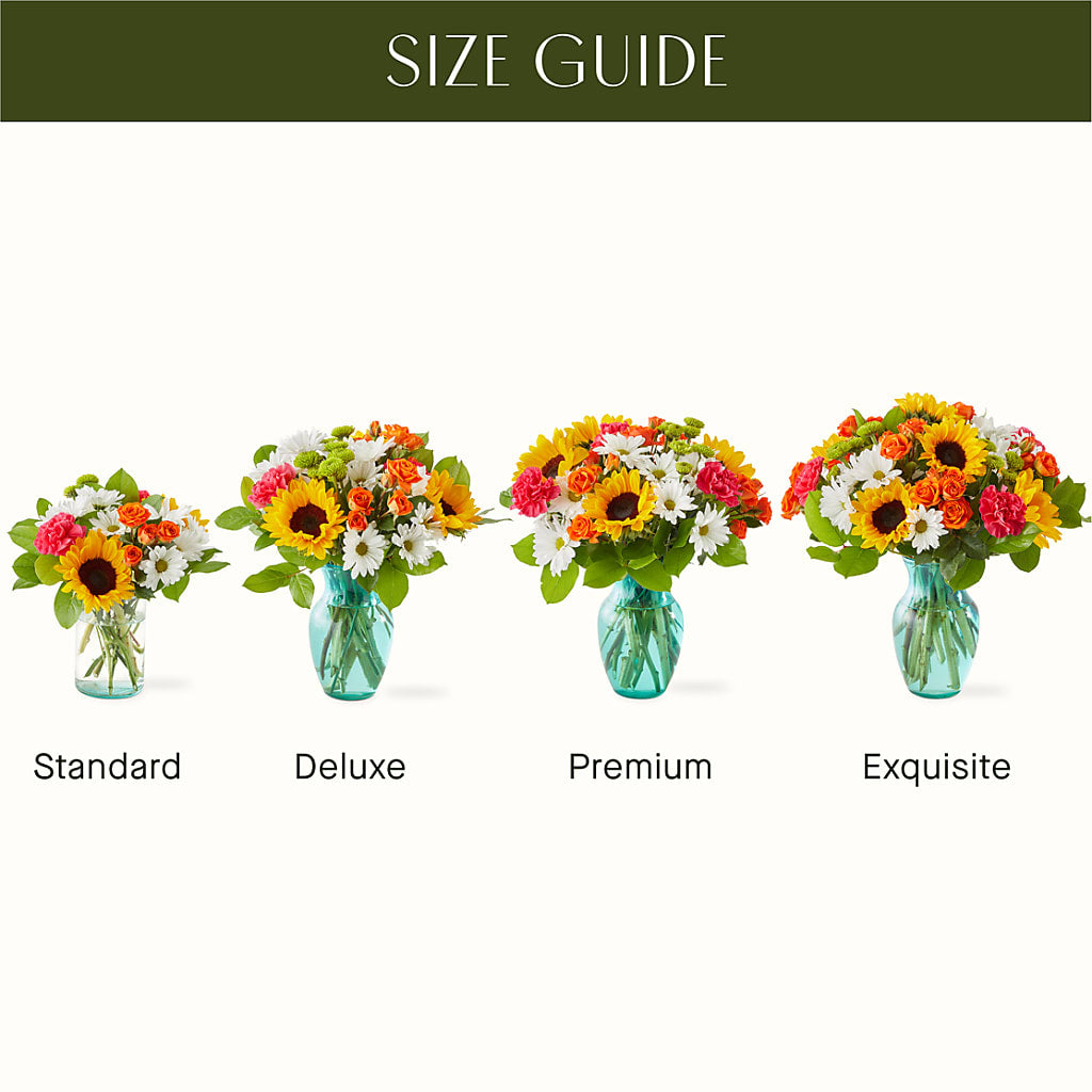 Sun-drenched Blooms Bouquet –  The Flower Basket, Hickory NC