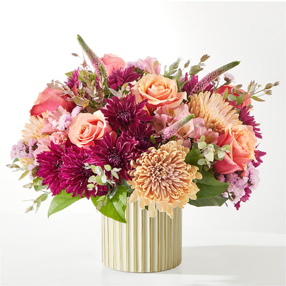Berry Cobbler Bouquet with Ivory Vase –  The Flower Basket, Hickory NC