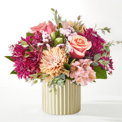 Berry Cobbler Bouquet with Ivory Vase –  The Flower Basket, Hickory NC