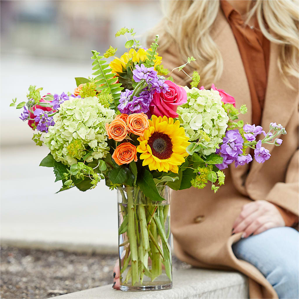 Vibrant Greetings Bouquet –  The Flower Basket, Hickory NC