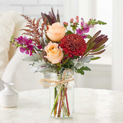 Moody Hues Bouquet –  The Flower Basket, Hickory NC