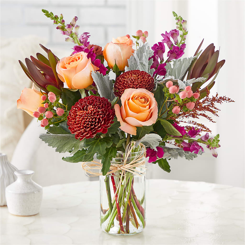 Moody Hues Bouquet –  The Flower Basket, Hickory NC