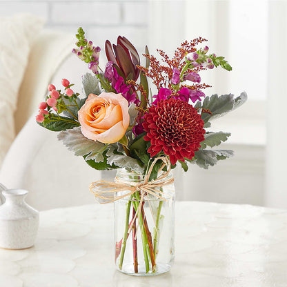 Moody Hues Bouquet –  The Flower Basket, Hickory NC