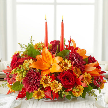 Autumn's Embrace Centerpiece –  The Flower Basket, Hickory NC