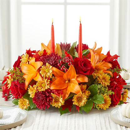 Autumn's Embrace Centerpiece –  The Flower Basket, Hickory NC